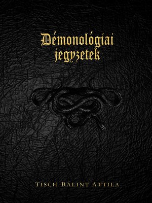 cover image of Démonológiai jegyzetek